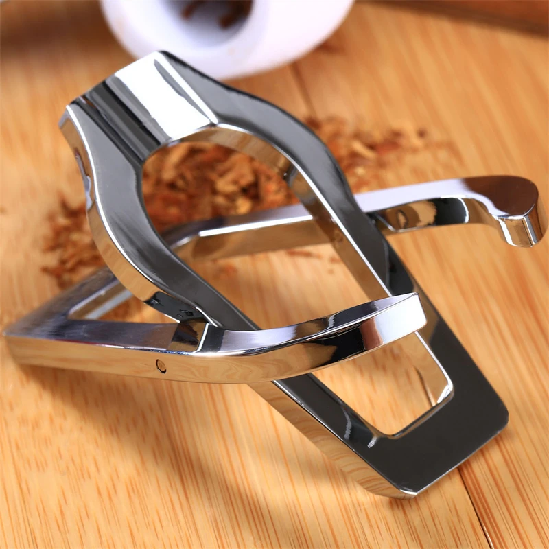 ポータブル折りたたみシガー,タバコ,禁煙管スタンド,ステンレス鋼,便利なツールキット,黒/銀,滑らか