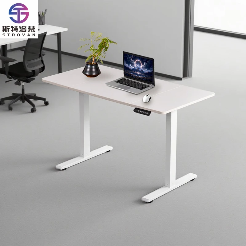 

Motorized Height Adjustable Office Desk Ergonomic Single Motor Electric Office Standing Desk with Memory Preset