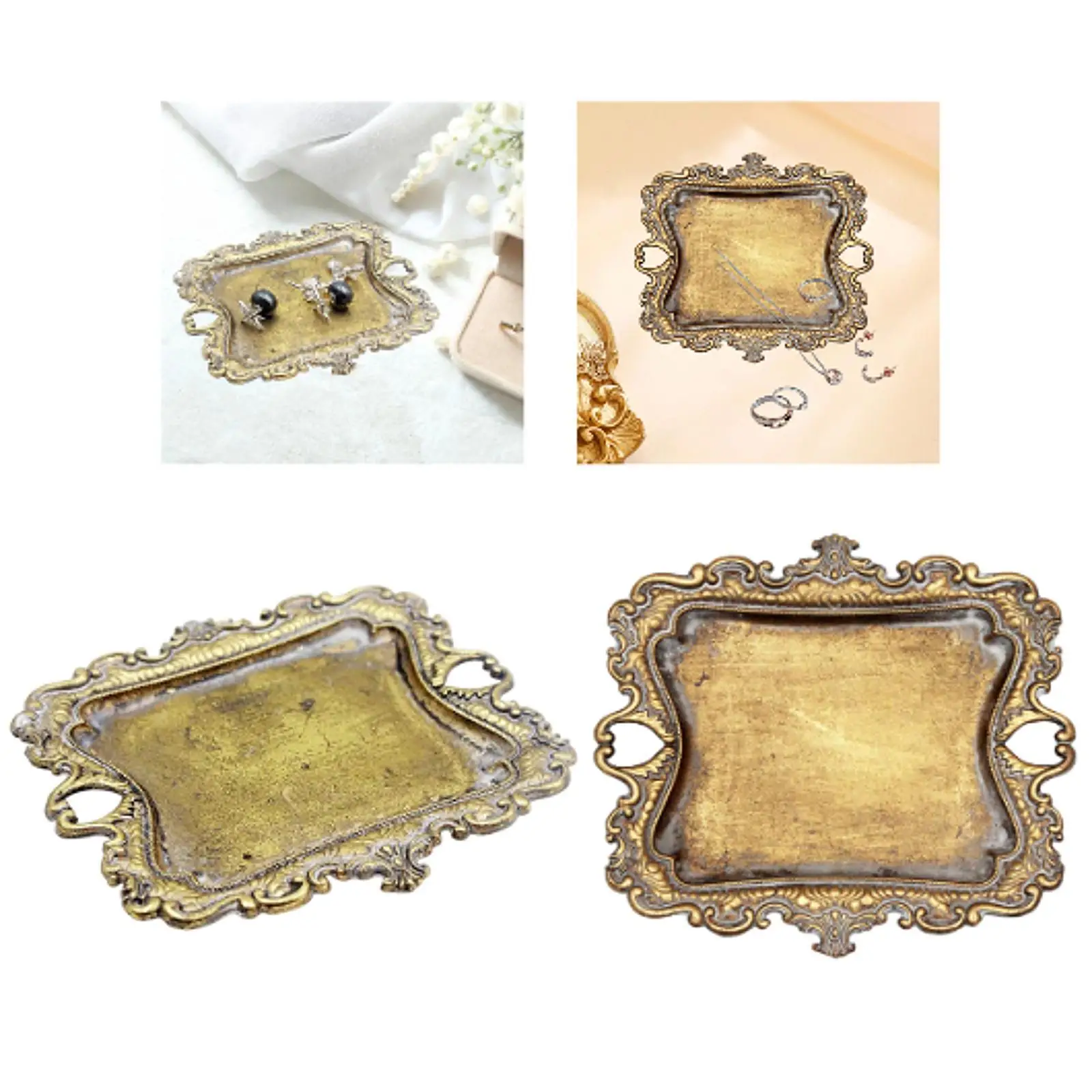 

Ретро дизайн поднос для безделушек поднос для ювелирных изделий декоративный для подарка на годовщину свадьбы