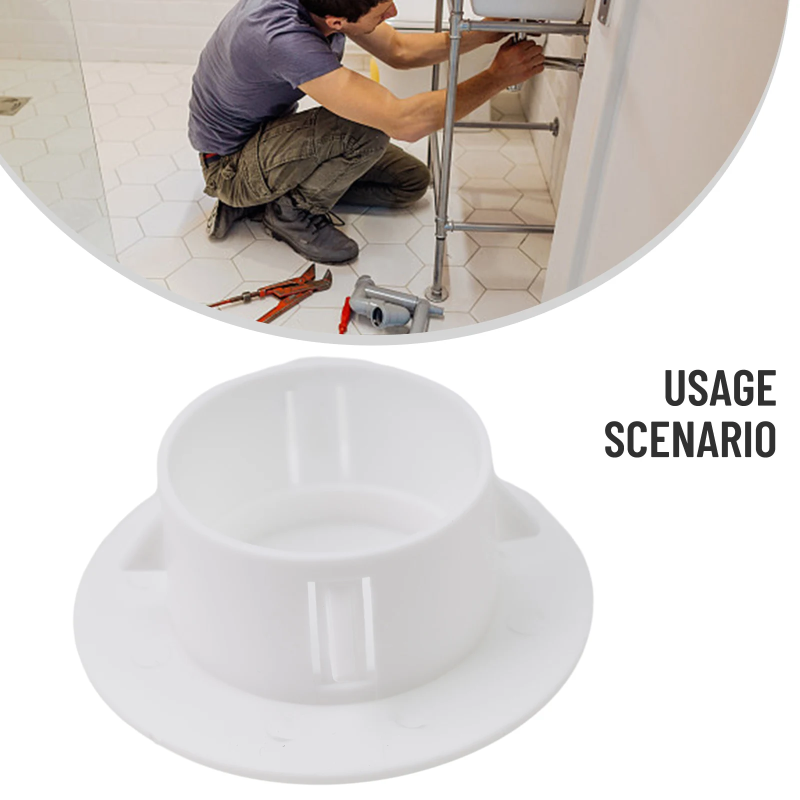 40-100mm Decorative Wall Hole Cover Protective Vents Decor Cap Plastic Plug For Water Line Air-conditioning Pipes Accessories