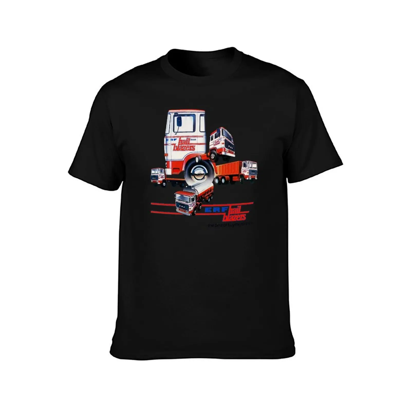 ERF TRUCKS - 1980s ADVERT T-Shirt, Summer Casual Cotton Tee, Oversized Streetwear Tops, Vintage Graphic Print, Unisex Men Women