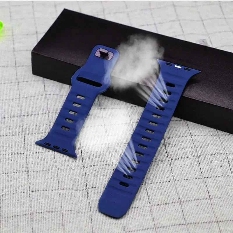 Silicone Sport Strap For Apple Watch Band 49mm 46 42 44 40 38 45 41mm Bracelet iWatch Series Ultra 2 12 11 10 9 8 7 6 5 4 3 SE
