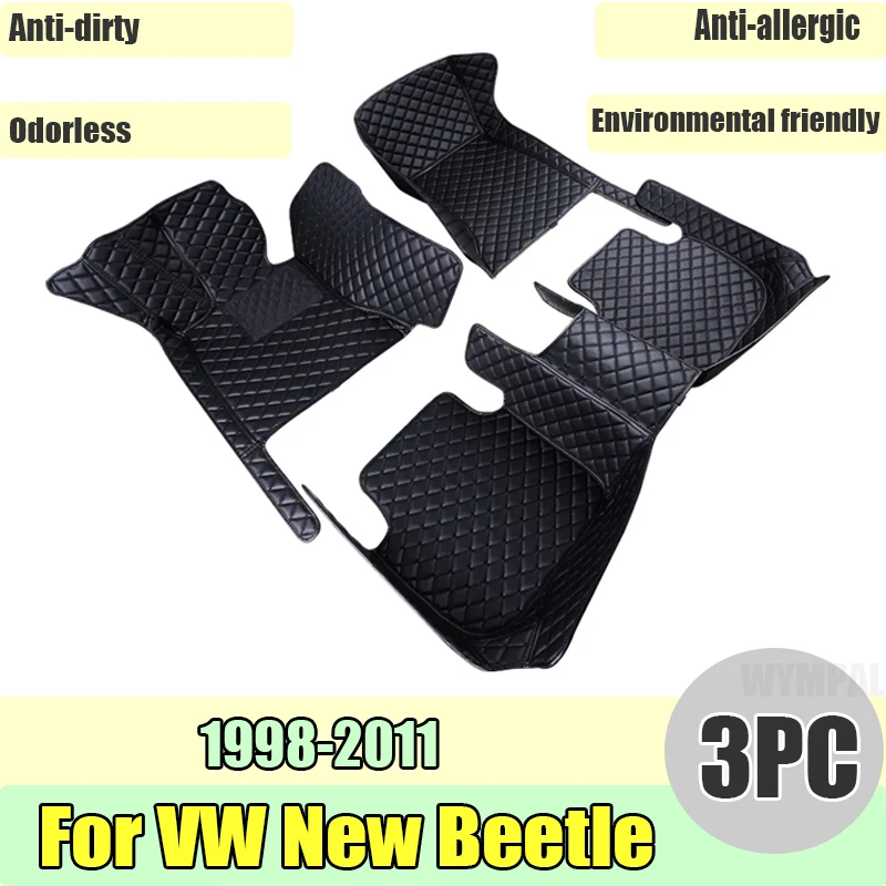 Car Floor Mats For VW VW New Beetle Convertible 1998~2011 Waterproof Rug Tapetes Para Automovil Car Mats Car Accessories