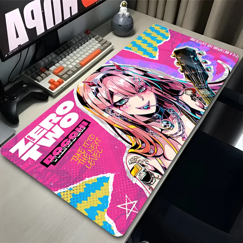 

Anime Sexy Girls Mouse Pad Laptop Kawaii Zero Two Rubber Mousepad Large Pink Gaming Keyboard Rug PC Fern Gamer Cabinet Desk Mat