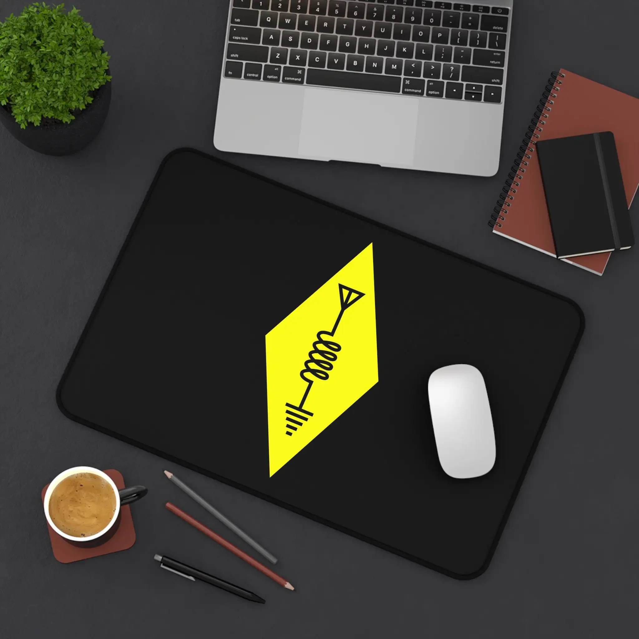 Настольный коврик с символом радиолюбителя, коврик для мыши с радиолюбителями XXL, нескользящий черный игровой коврик для мыши, минималистичный набор украшений для радиооператора