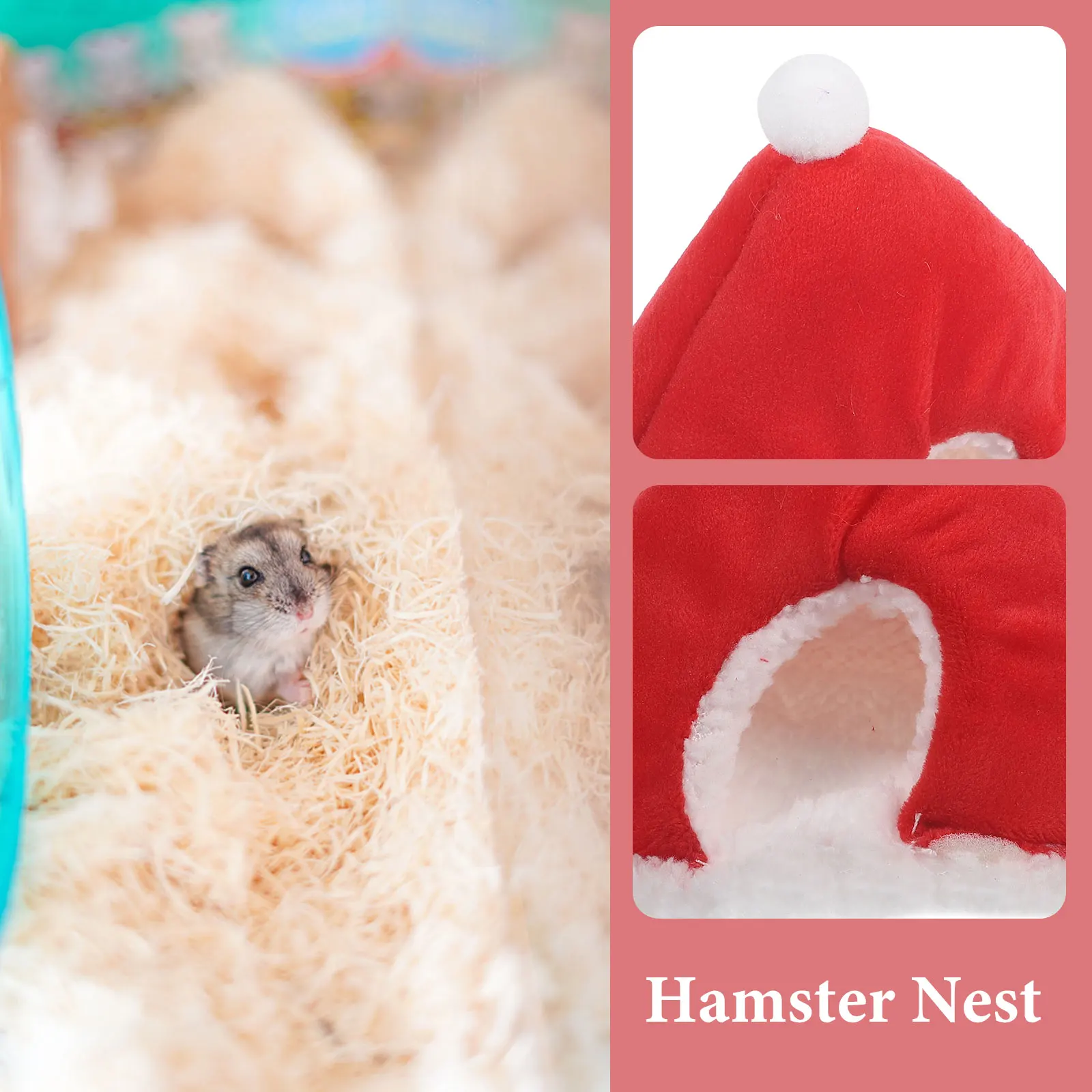 

Warm Cotton Nest Christmas Habitat Hamster Mini Small Animal Pet Bed Chinchilla