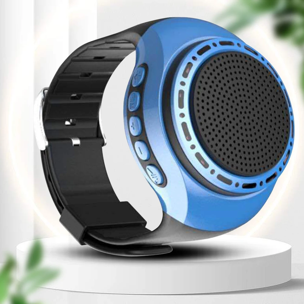 

Portable Wrist Watch Speaker 500mAh Bluetooth-compatible Sports Music FM Radio USB Rechargeable Music FM Radio Box
