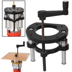 Router Lift 65mm Universal Trimming Machine Router Lift Table Base per banchi per la lavorazione del legno sega da tavolo strumento di Base in lega di alluminio