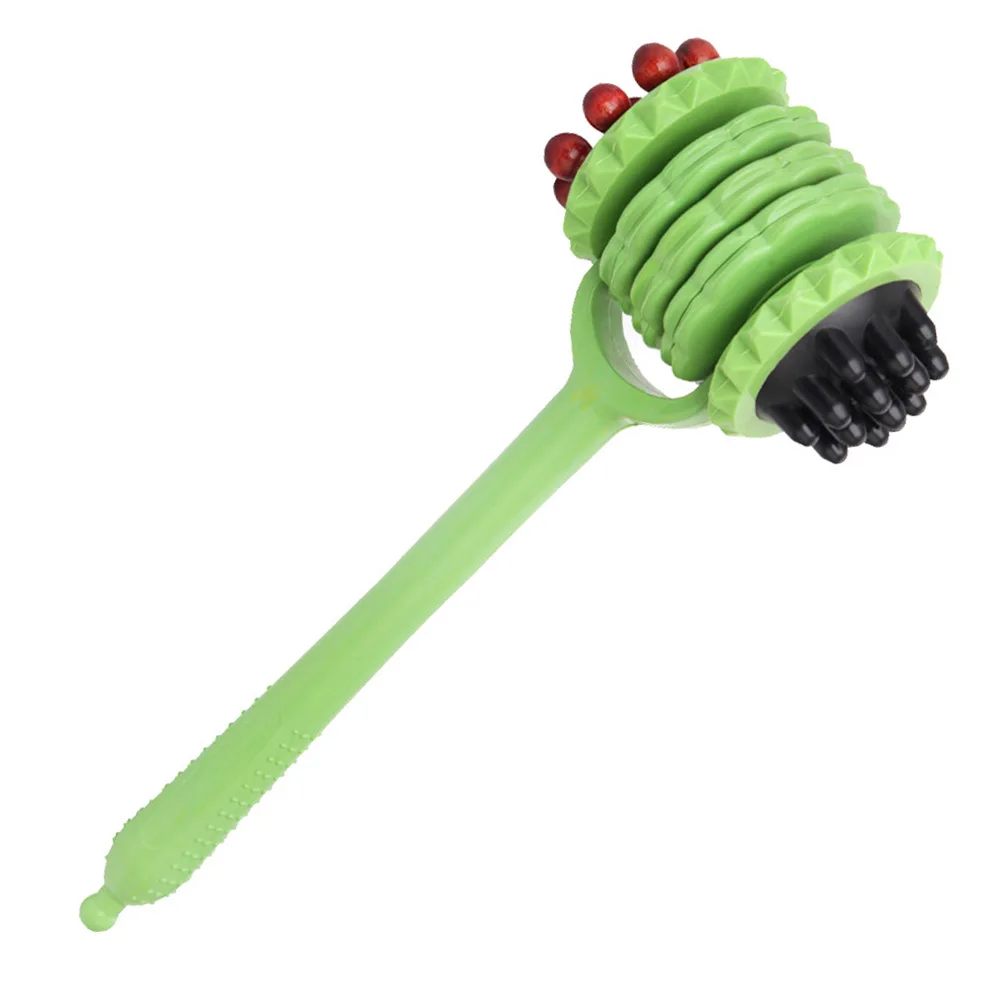 

Hammer Roller Abs Long Handle For Back Waist Leg Shoulder Body Massager Lightweight Back Massager Green Tool