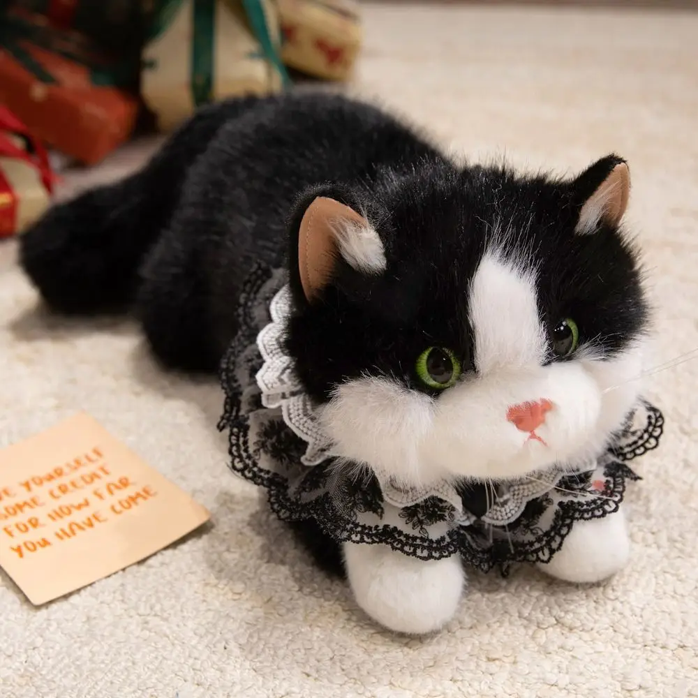 Cute Soft Simulation Cat Fluffy Voiced Realistic Cat Simulated Kitten Model