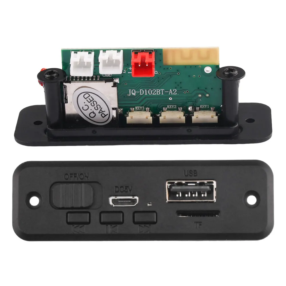 Bluetooth MP3 Decoding Board Module MP3 WAV Decoding Board Module with Bluetooth Call Speaker Amplifier Audio Receiver Module