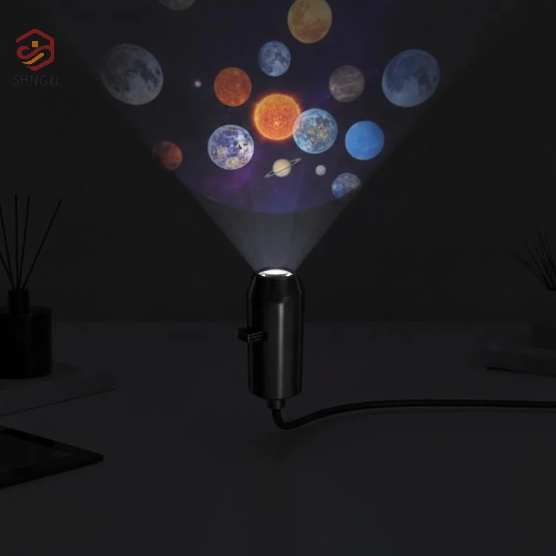USB Planet Star Projector Mini Galaxy Projection Lamp Portable Space Atmosphere Night Light For Car Bedroom Party Holiday Decor