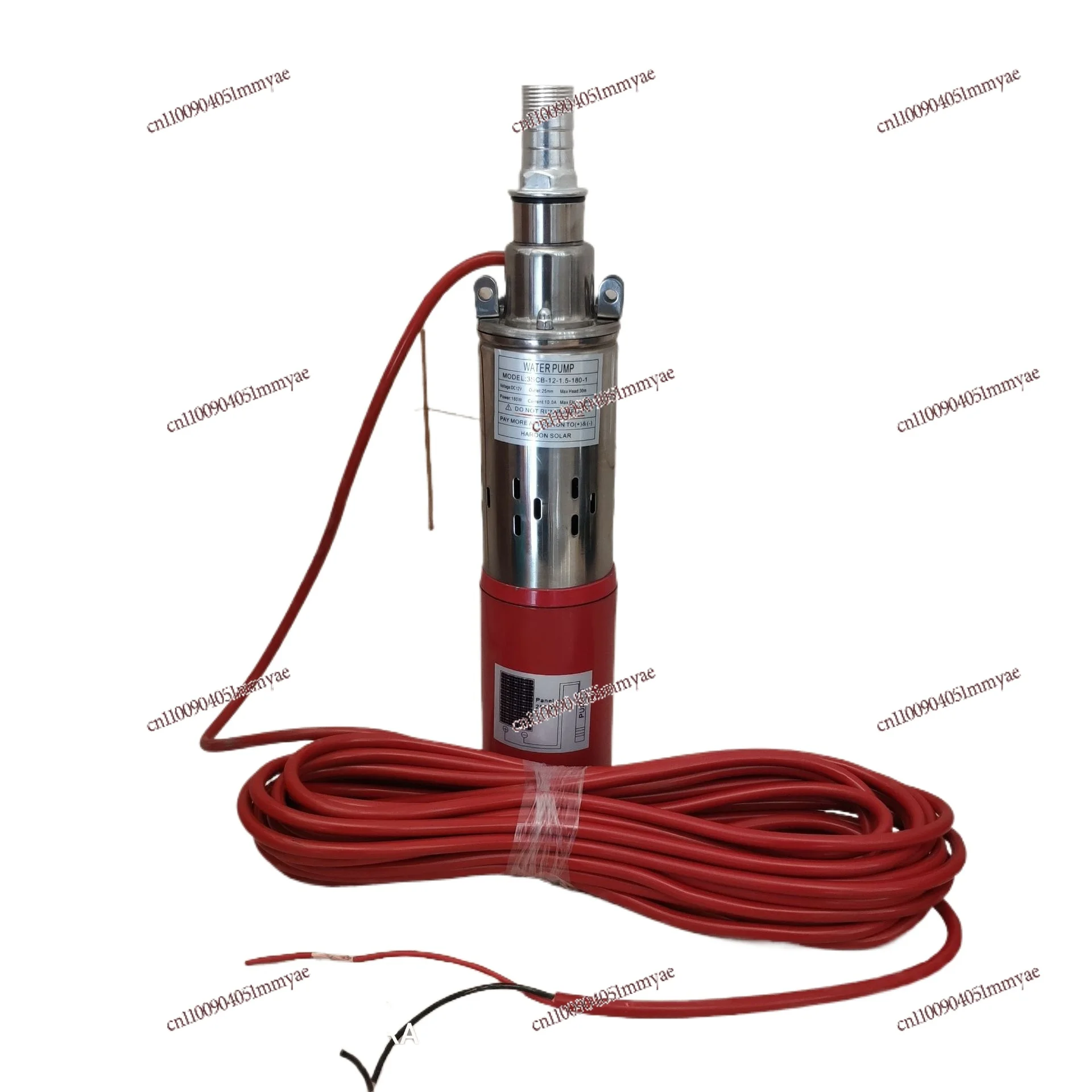 Screw DC Pump Stainless Steel High Power High Lift All Copper Wire Submersible Pump 48V60V Battery Car Water Pump