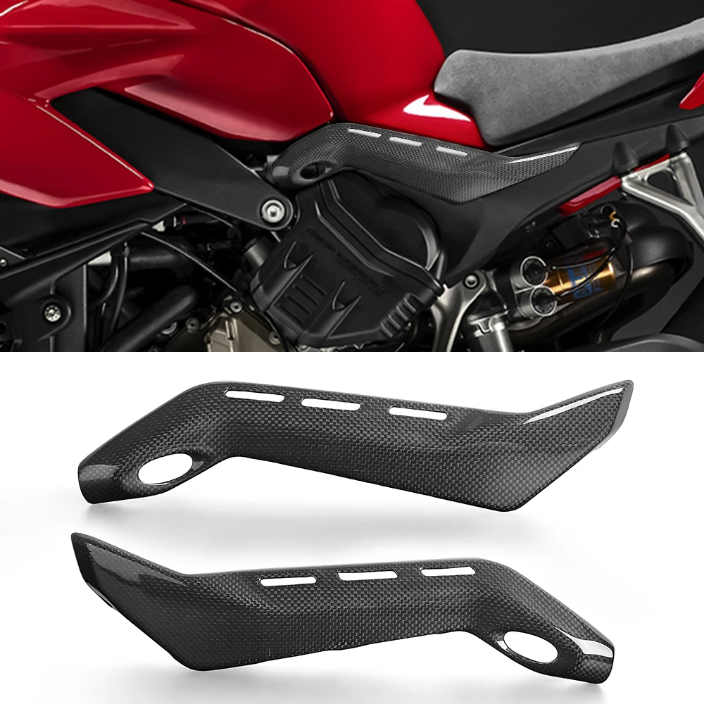 

For DUCATI PANIGALE V4 V4S V4R 2018-2022 Motorcycle Carbon Fiber Rear Seat Side Panel Protector Cover Spare Fairing Cowling Case