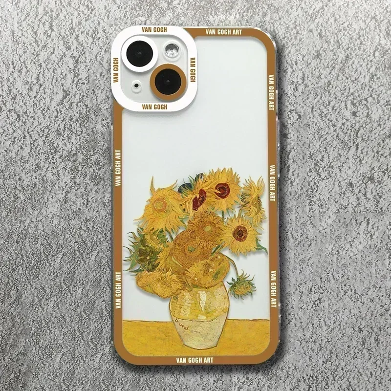 Van Gogh Oil Painting Phone Case For Xiaomi Poco X5 F5 X3 Pro Mi 13 Lite 5G 14 13T 12T 12X 12 Clear Shockproof Bumper Back Cover