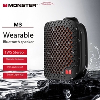 New Clip-on Wearable Portable Mini Bluetooth Speakers BT V5.4 TWS Stereo Sound Outdoor IPX5 Waterproof Music Player