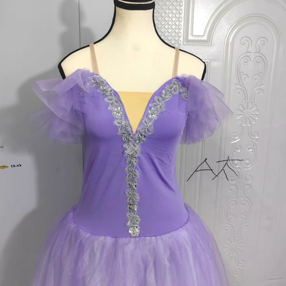 Purple Giselle Romantic Ballet Tutu Ballerina Costumes Girls Women Fairy Performance Clothing Kid Professional Ballet Long Dress