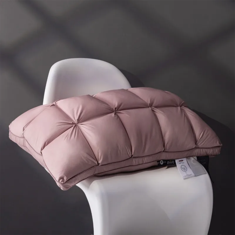 Picture 3: 2025 new solid color deep sleep pillow to protect the cervical spine and help sleep, household adult special single pillow