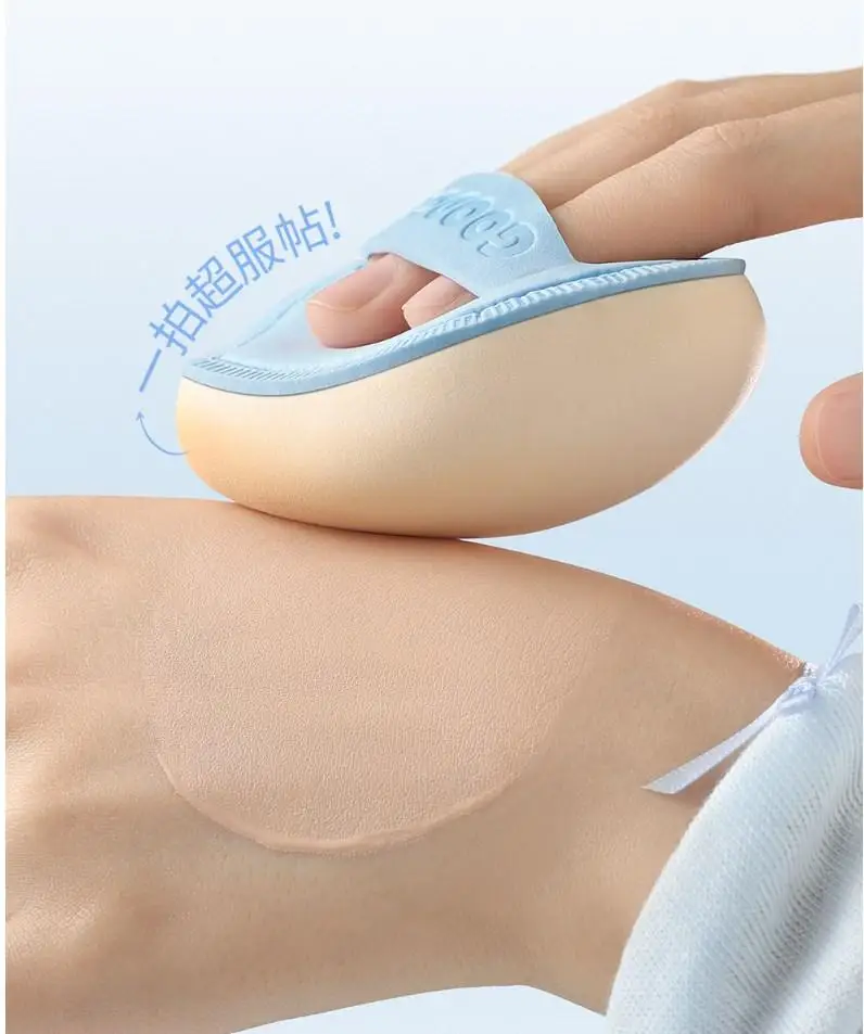 Marshmallow Soft Puff für Flüssig-Foundation Übergroßer Velours-Puderquaste Nass/Trocken Dual-Use für Makelloses Finish Make-up Schwammquaste