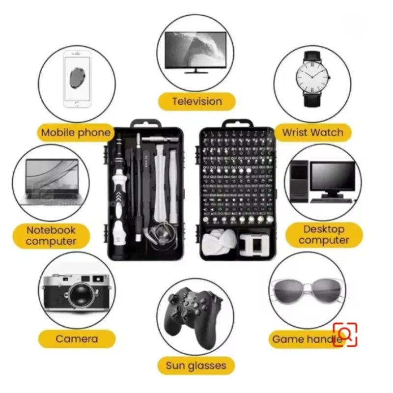 

Набор отверток для ремонта и разборки компьютеров и мобильных телефонов, многофункциональная бытовая маленькая отвертка 115 в 1