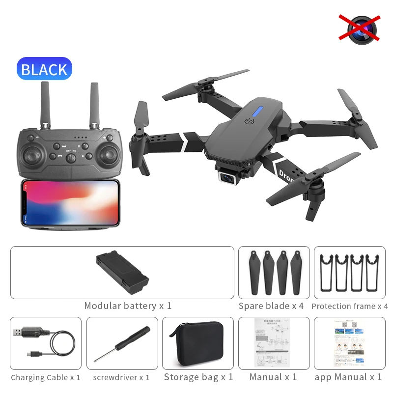 2026 NIEUWE E88 Pro Drone 4k HD Dubbele Camera FPV 13 Minuten Vliegtijd Lange Afstand RC Quadcopter Opvouwbare Mini Drone E88 Pro Jongens Speelgoed