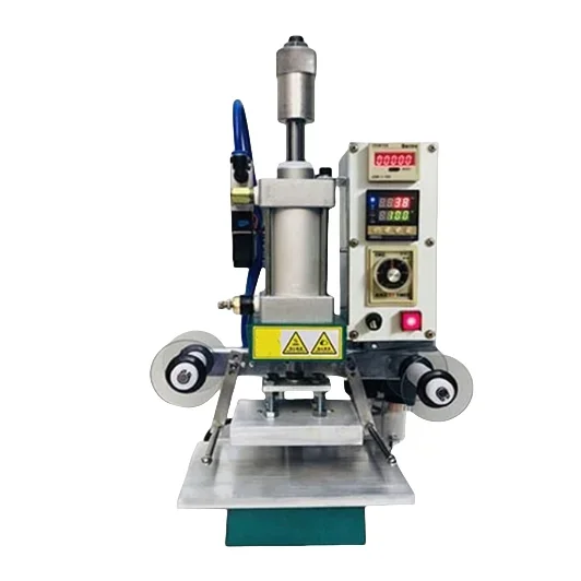 Professional T Slot Golden Leather Logo Embossed Foil Hot Stamping Machine Pneumatic Digital Hot Foil Stamping Machine