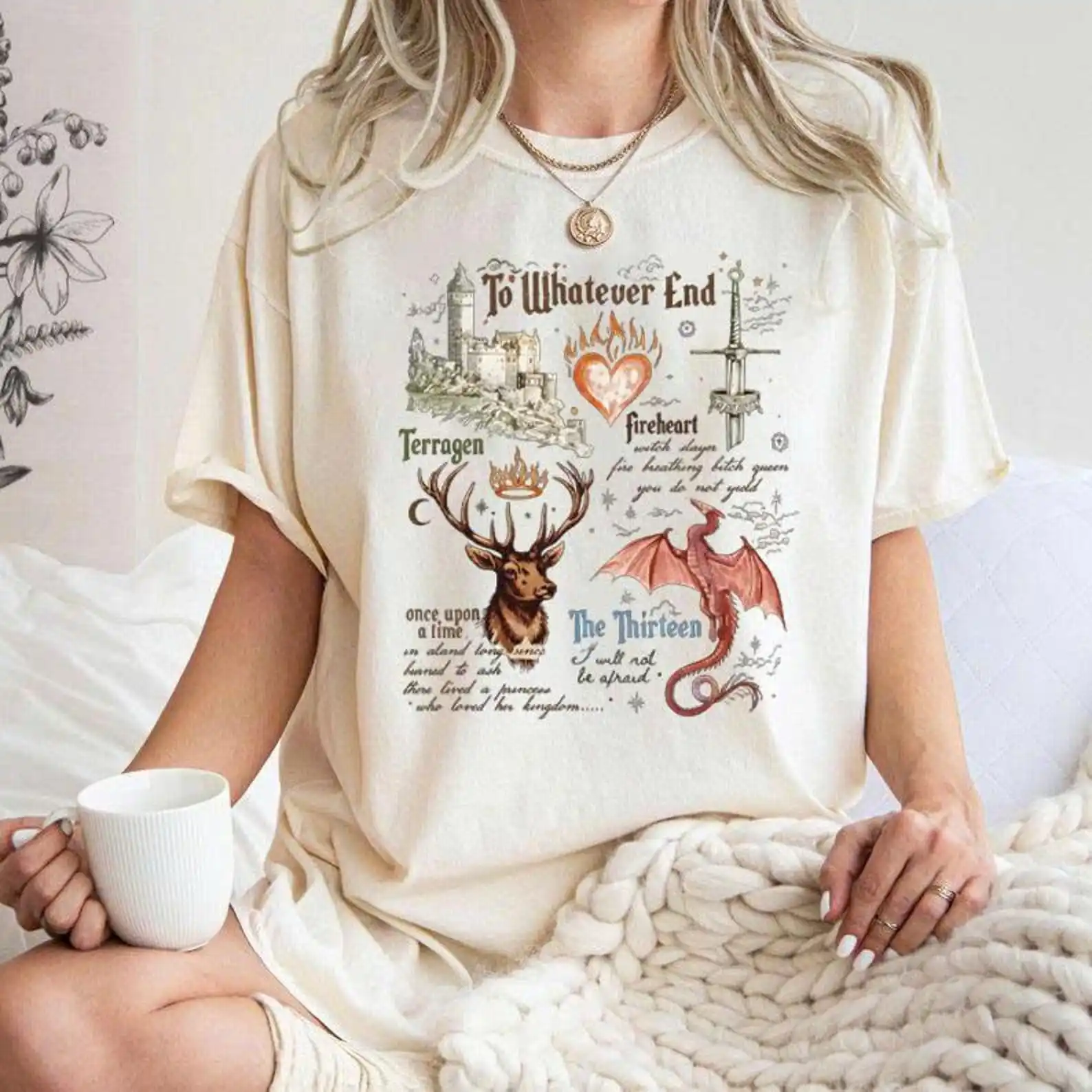 Throne of Glass Shirt,Terrasen The Thirteen Fantasy Tee,Book Lover Apparel Gifts Special Edition Bookish Tee