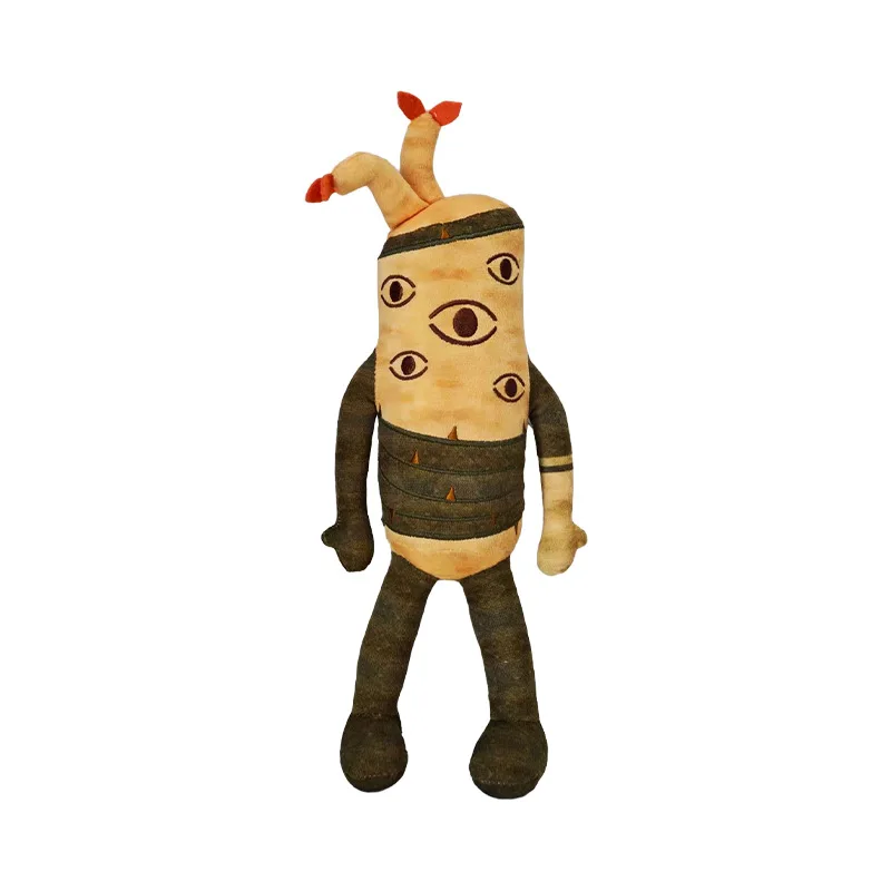 Nouveau jouet intéressant portes en plein air jeu en peluche horreur carotte jardinière en peluche Collection modèle poupée Halloween fête peluche cadeau