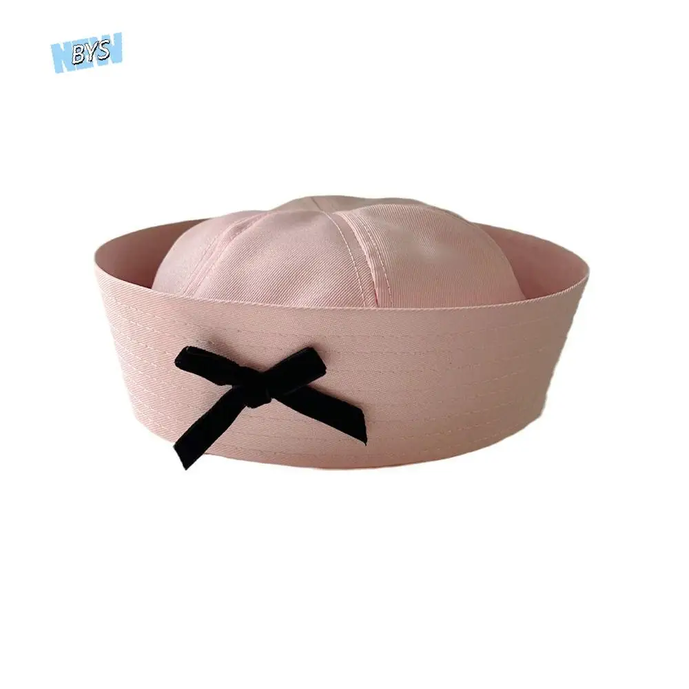 

Fashion Bowknot Bow Beret Flip Eaves Cap Sailor Hat Cloth Dome Navy Cap Ladies