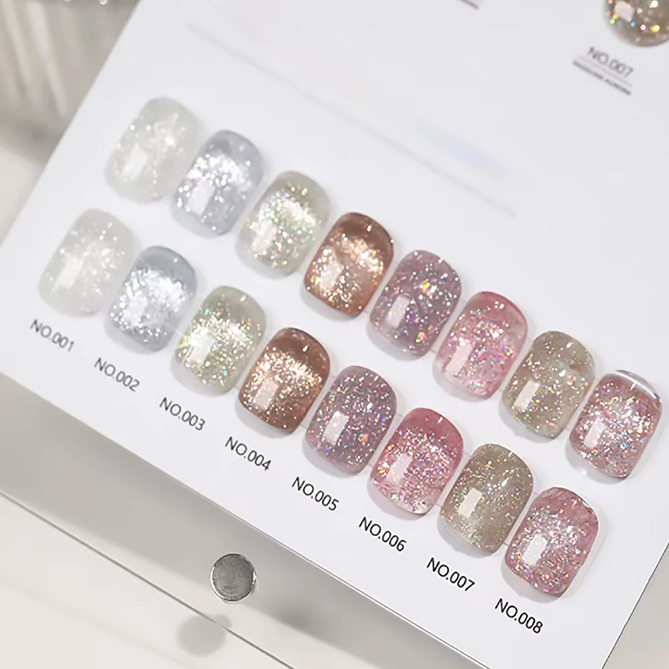 1개 WS 슈퍼 플래시 스타 티어 브로큰 다이아몬드 젤 네일 폴리시 2025 신제품 인기 미세 글리터 UV/LED 램프 소프트 오프 네일 아트