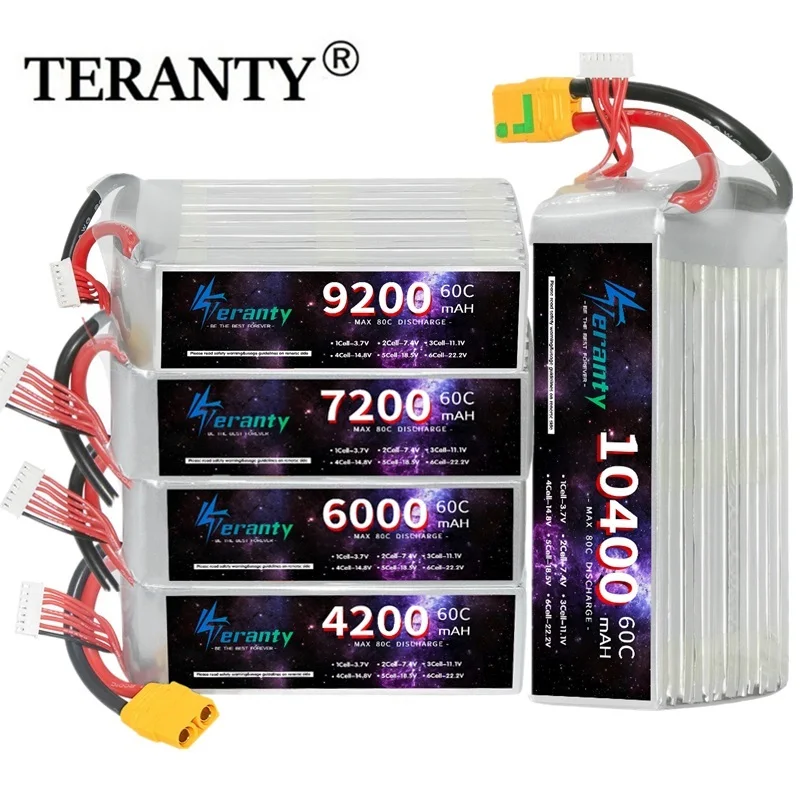 22.2V LIPO Battery RC Lipo 6S 1500mah 2200mah 2700mah 3000mah 4200mah 6000mah 6500mah 9800mah 10400mAh For Drone RC Racing Car