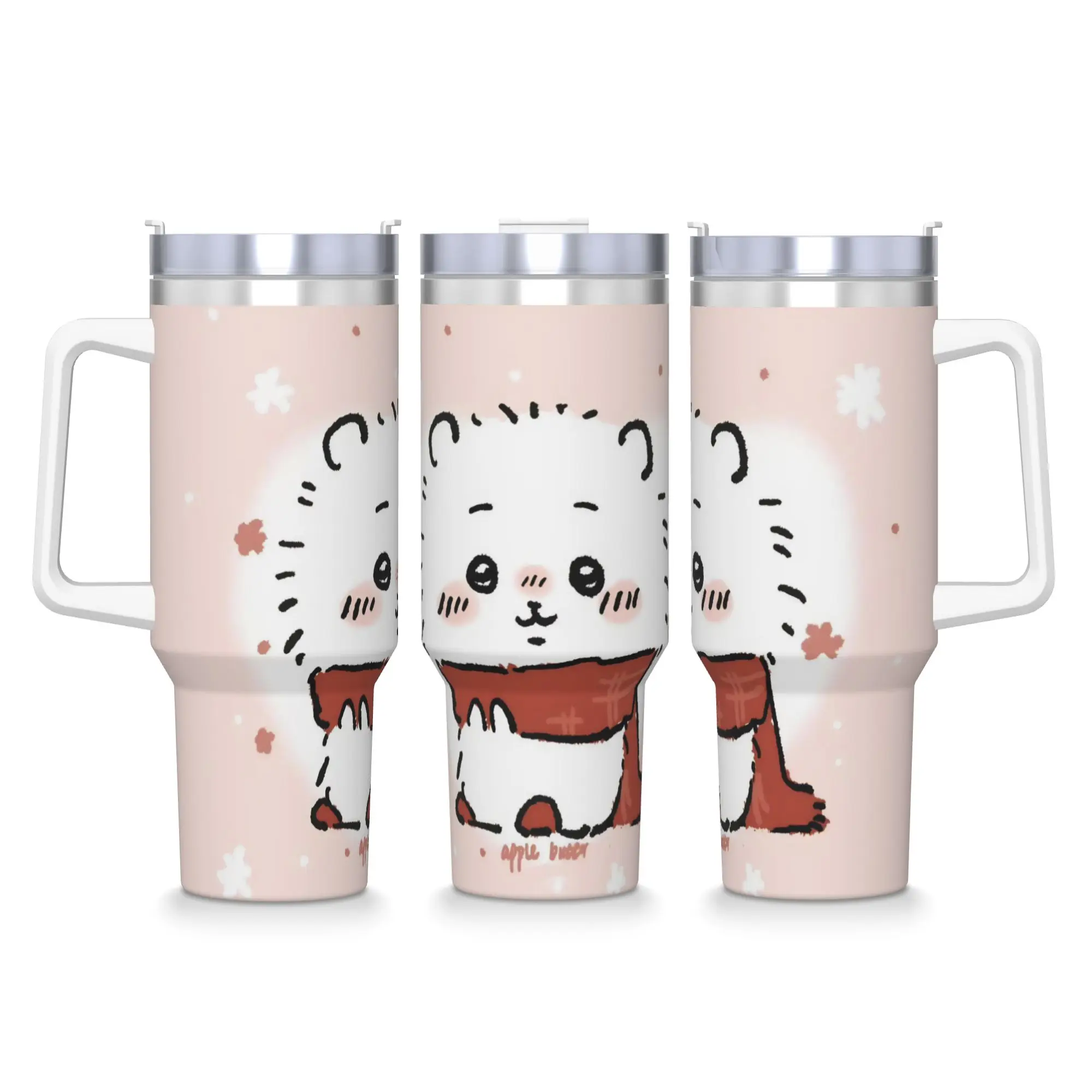 Stainless Steel Tumbler Chiikawas Cute Anime Thermal Mug  Insulated Cold Drink Mugs Cup Beach Water Bottle