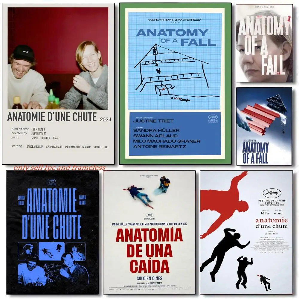 Drame Movies A-Anatomie d'une chute Poster Wall art poster paintings are suitable for clubs living rooms bedroom