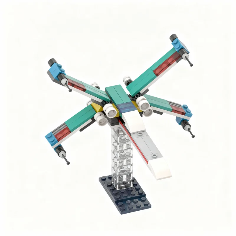 125pcs MOC X Wing Starfighter Model Building Blocks Architecture Birthday Brick Assemble Creative Education Christmas Gifts Toys