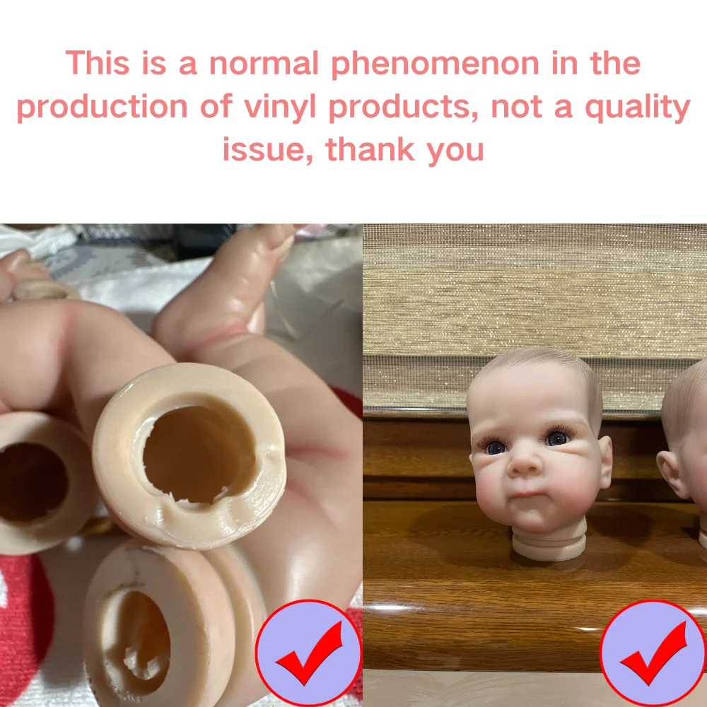 18 นิ้วทาสีแล้ว Bebe Bettie ตุ๊กตาชุดไวนิล Reborn ตุ๊กตาประกอบ DIY Reborn ตุ๊กตาชุดของขวัญเด็ก