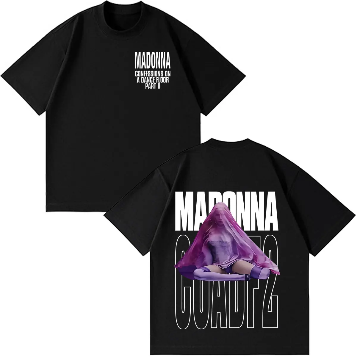 Madonna CONFESSIONS II Album Tour 2026 Print T Shirt Men Women Fashion T-shirt Summer Casual Cotton Aesthetic Trendy T-shirts