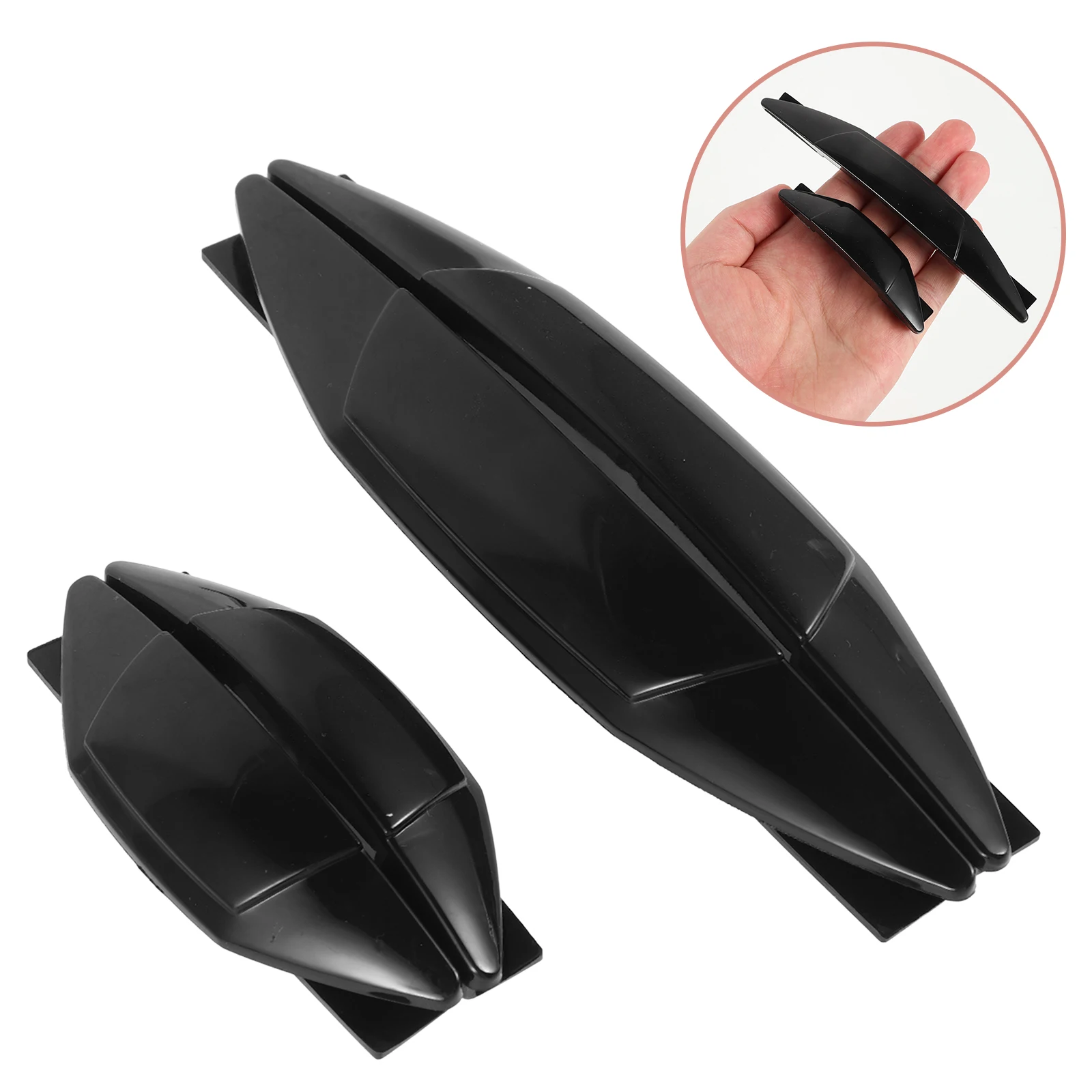 

4 Pcs Door Anti-collision Strip Car Pad Body Guardrail Protect Black Edge Trim Automotive