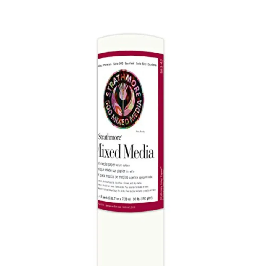 

563-42 500 Series Mixed Media Roll, Vellum Surface, 42" x8 Yards, White