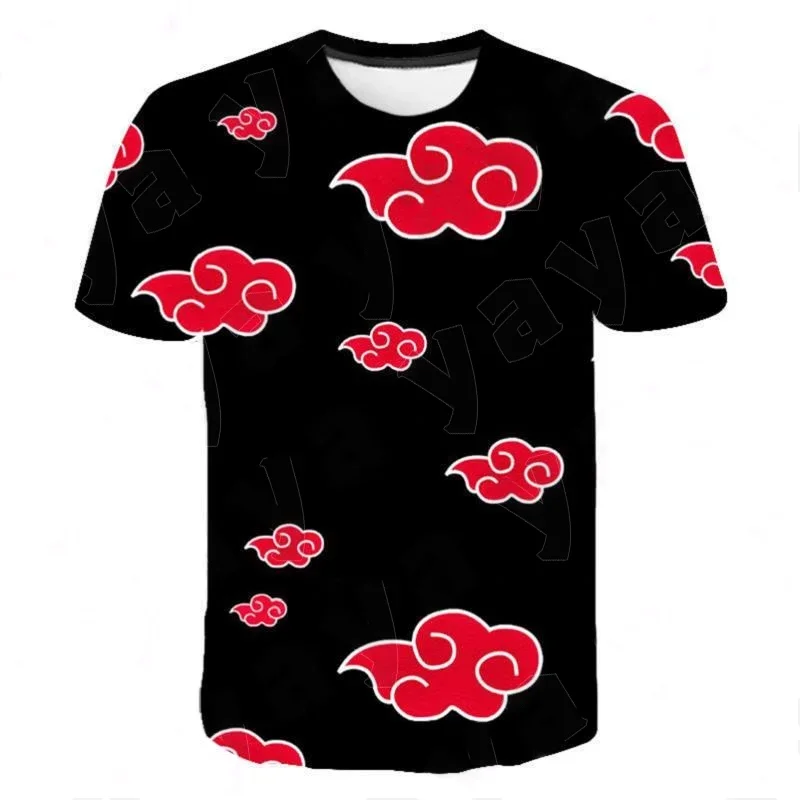 Kinder Anime Naruto Uzumaki Sasuke 3D-T-Shirt mit Volldruck, für Jungen und Mädchen, kurzärmelig, lässig, übergroß, Naruto-Fan – Detail 7