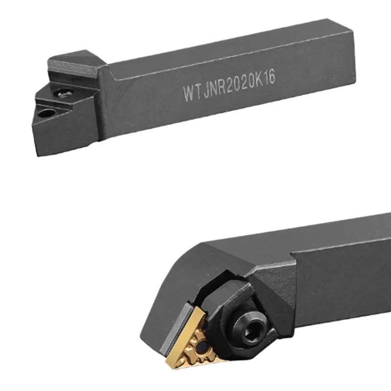 

Легированная пружинная сталь WTJNR1616H16 WTJNR2020K16 WTJNR2525M16 Держатель инструмента с ЧПУ Внешний токарный инструмент Для пластины с ЧПУ TNMG1604