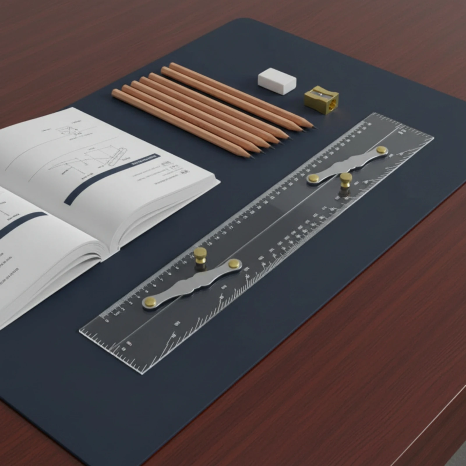Parallel Ruler with Metal Links Exact Parallel Ruler Drafting Tool Accurate Sturdy for Navigators, Navigation