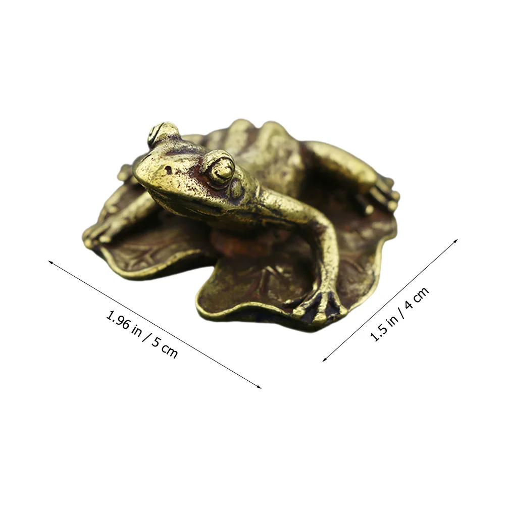 

Frog Tea Brass Frog Tea Decor For Home Office Tabletop Garden Indoor Outdoor Decoration Vintage Craft Gift