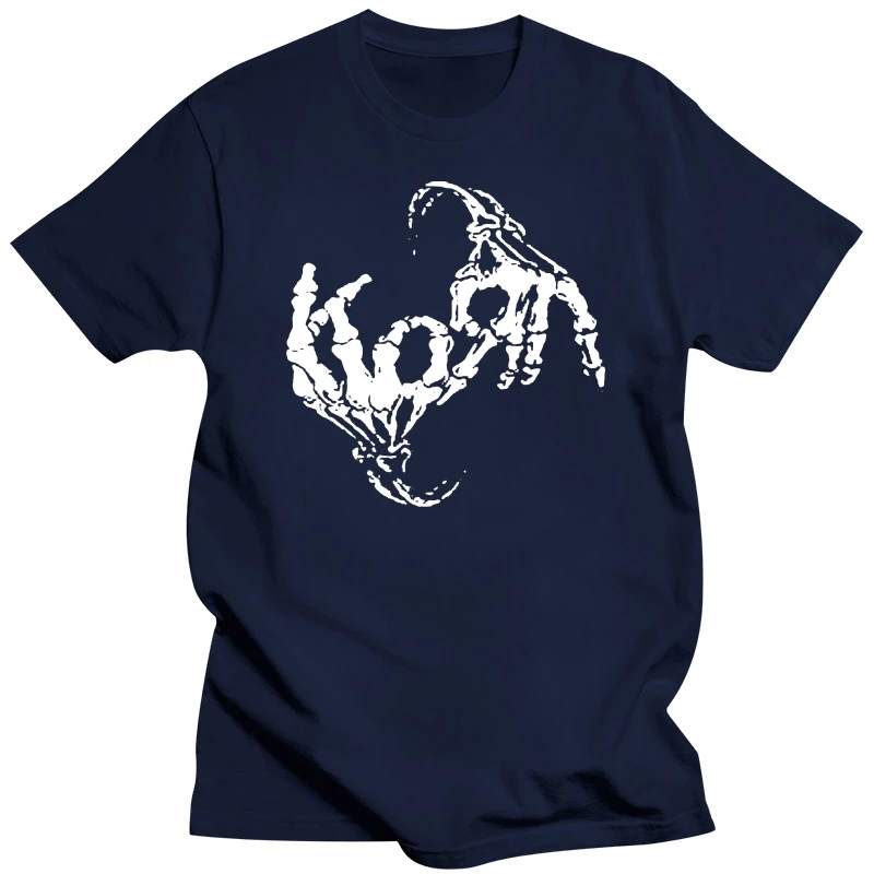 Korn Skull Hand Logo Metal Band Men's Black Tops Tee T Shirt Size S To 3XL T-Shirt 2xl 3xl 4xl 5xl