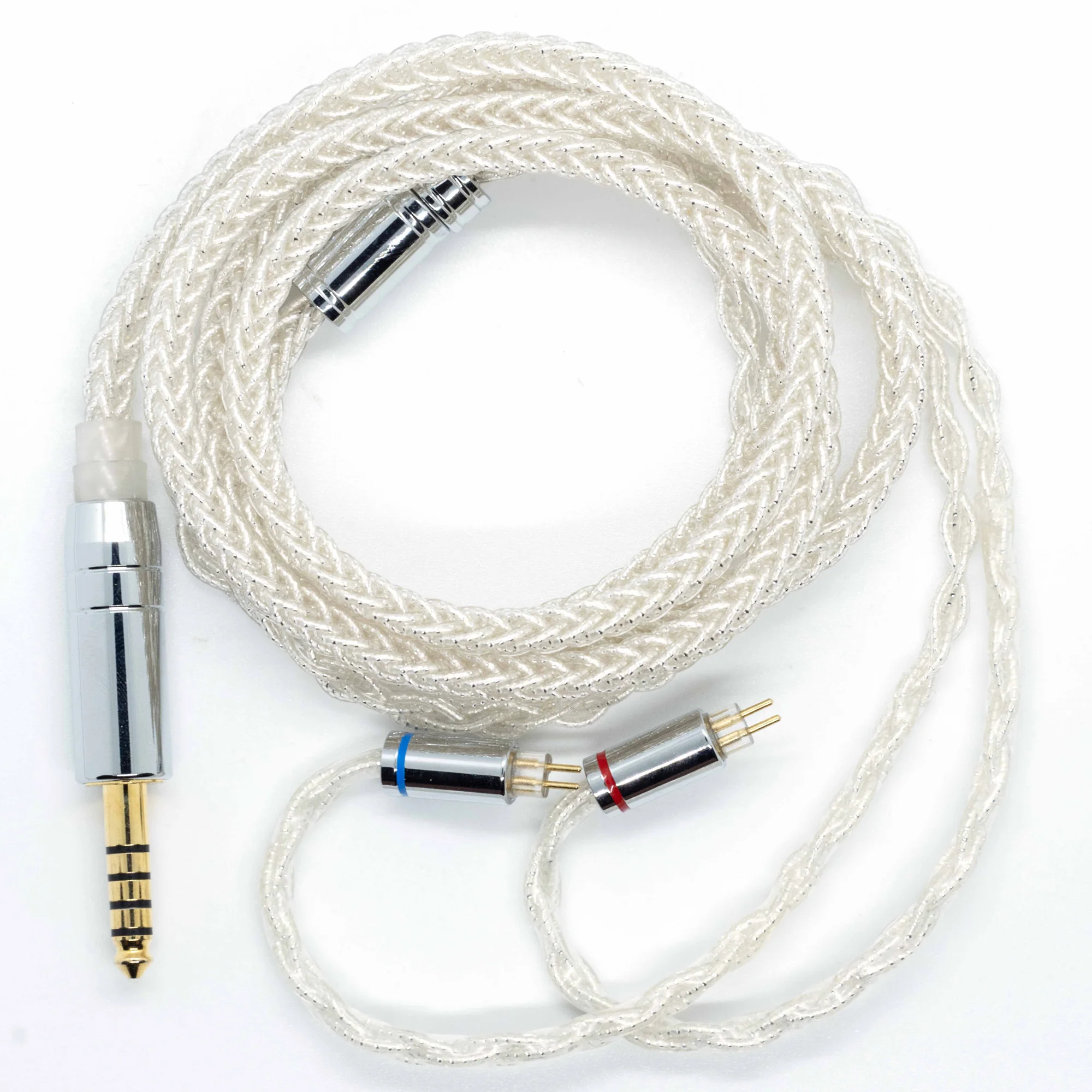 Butfast 8 الأساسية الفضة مطلي Iem كابل الفضة احباط HiFi ترقية كابل MMCX/2Pin 0.78 مللي متر سماعة كابل 2.5 مللي متر/3.5 مللي متر/4.4 مللي متر