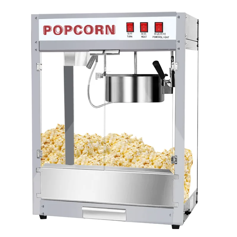 Professional High Quality Electric Automatic Industrial Commercial Sweet Caramel Popcorn Machine