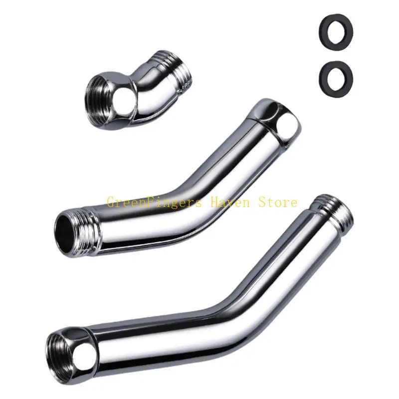 F68D Practical 135 Degree Shower Hose Connectors Set of 3 for Enhances Sprayer Ranges and Leak Prevention Easy Installion