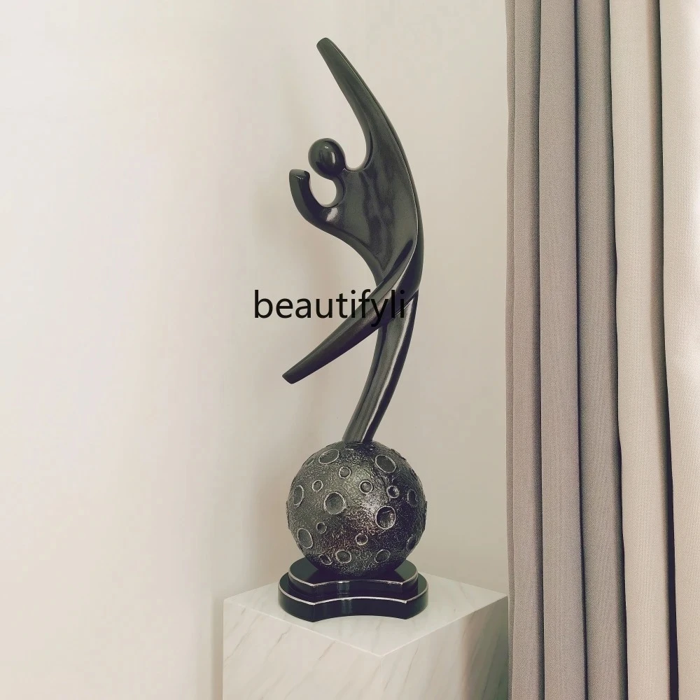 Living room light luxury decorative ornaments abstract  sculpture entrance entrance minimalist creative handicrafts high sense