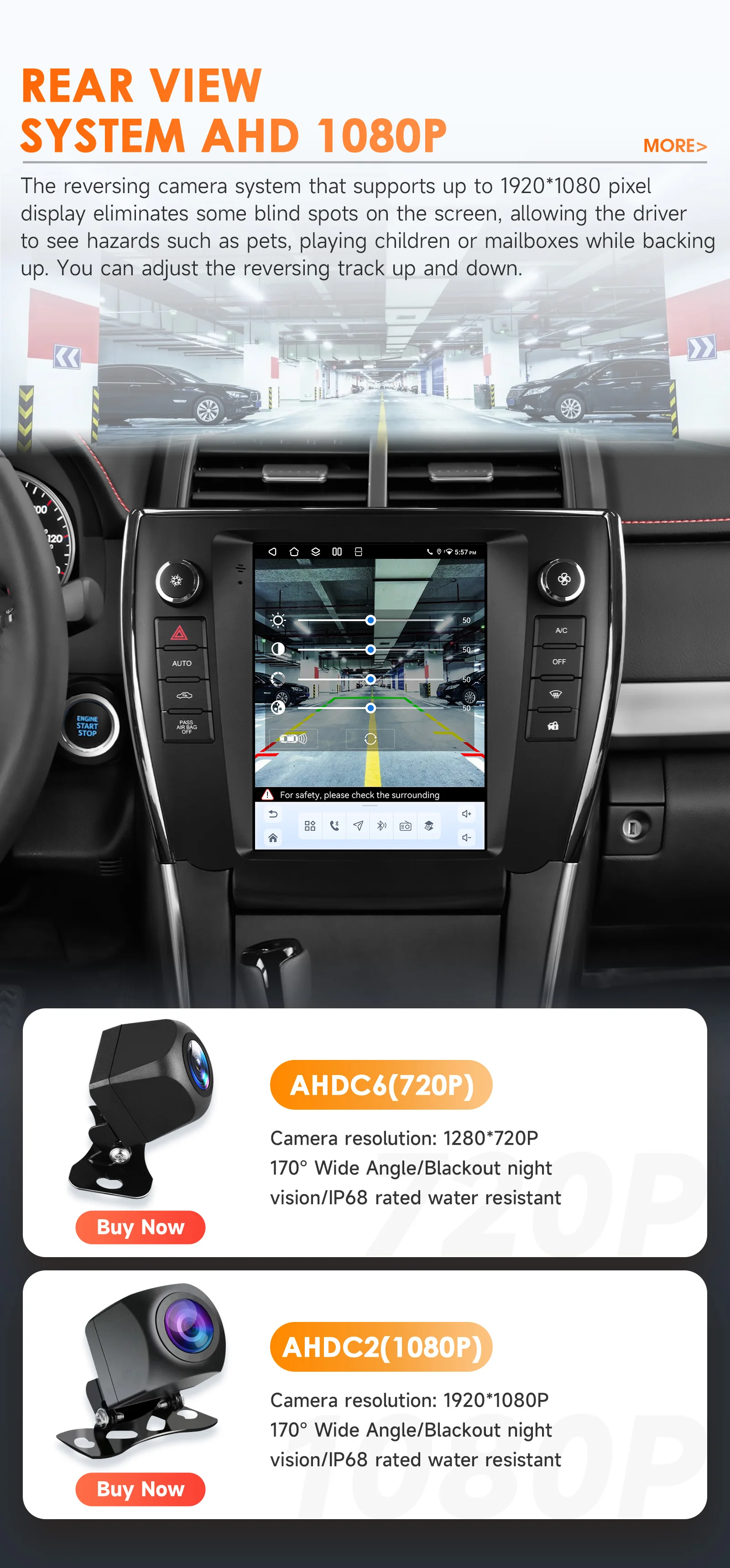 Hizpo Carplay 4G AI-Systeme Android 14 Autoradio für Toyota Camry 2015-2017 Player GPS 2din Autoradio 360-Grad-Kamera Multimedia – Detail 40