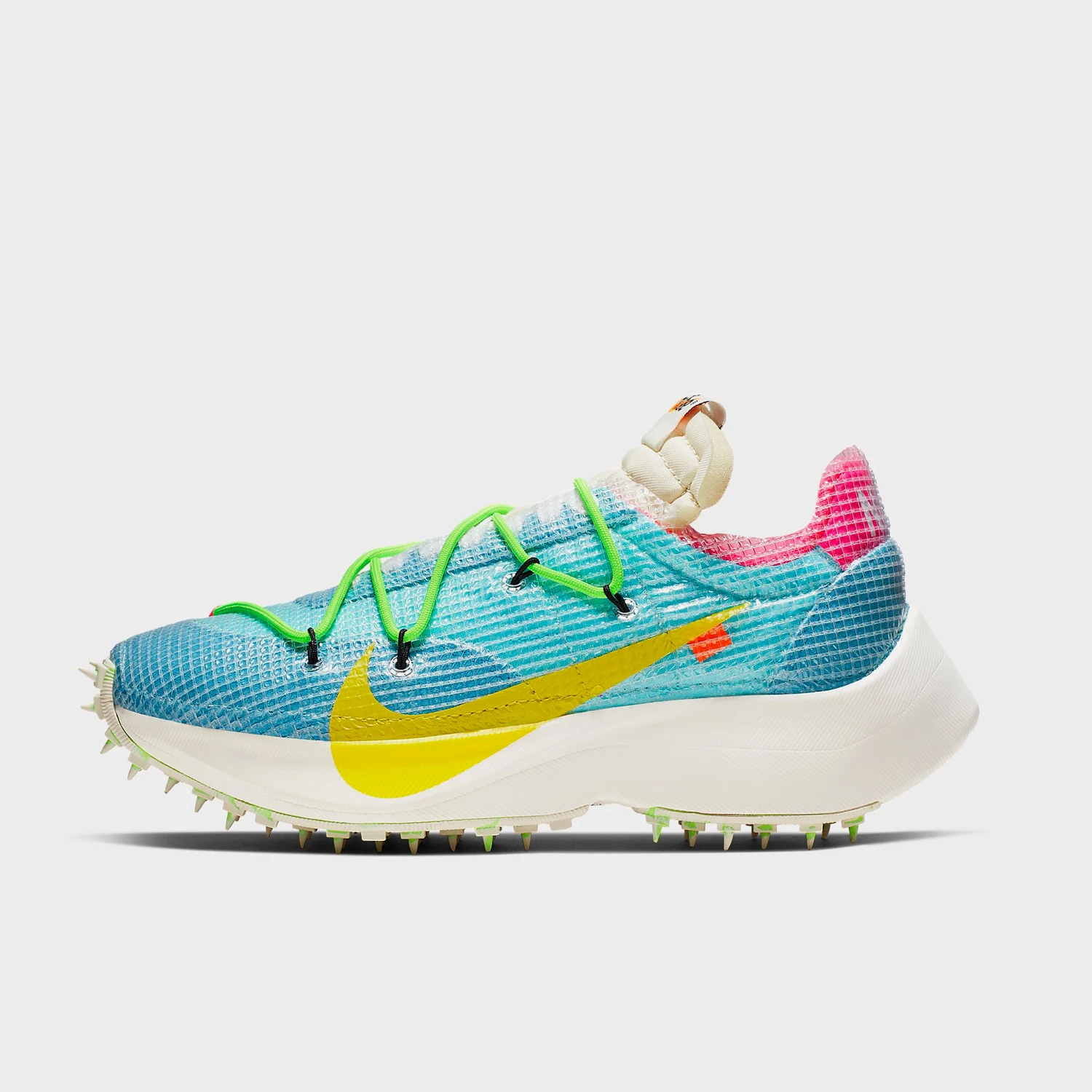 Nike genuine OFF-WHITE x Waffle Race OW co branded spiked running shoes CD8178-400