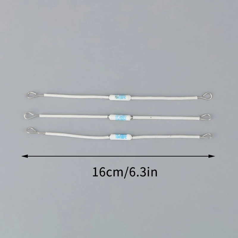 10Pc RF250V 10A 185 degree Thermal Cutoff RF 250V Ceramic Temperature Fuse For Electric Rice Cooker Safeguard Resistance